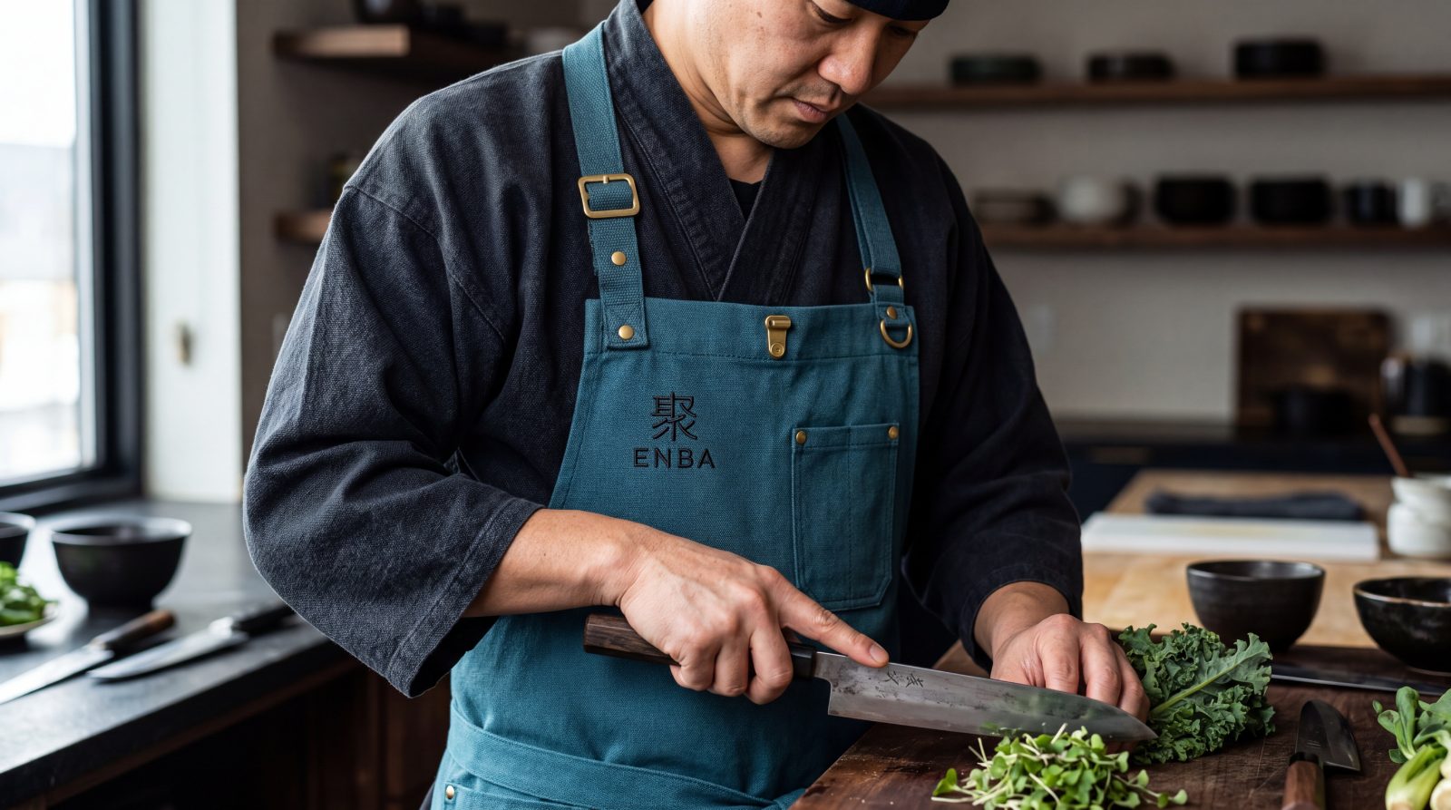 Craft at the charcoal counter