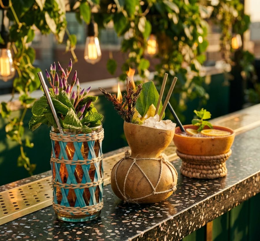Rooftop bar detail
